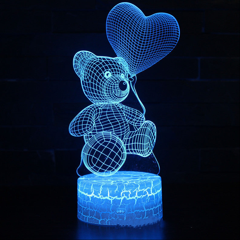 3D Lamp Acrylic USB LED Night Lights Neon Sign Lamp Xmas Christmas Decorations for Home Bedroom Birthday Decor Valentines Day Gifts